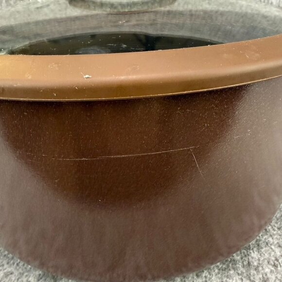 ✅Cooks Essentials 5qt Stock/Sauce-pot Strainer Lid NSF Certified Nonstick Brown - Picture 3 of 14